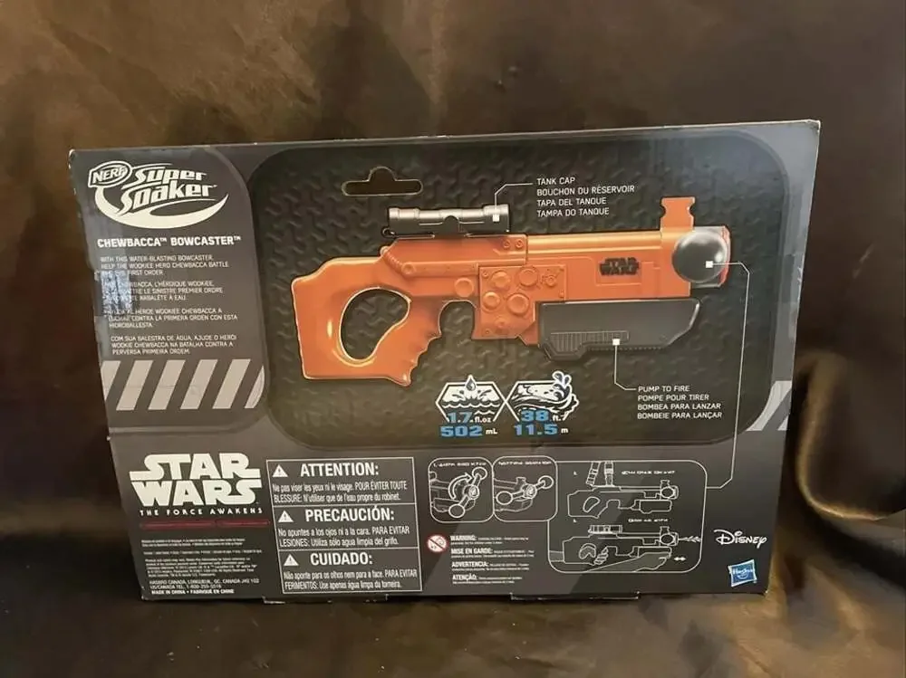 New Star Wars Episode VII Nerf Super Soaker Chewbacca Bowcaster ~ FREE SHIPPING!